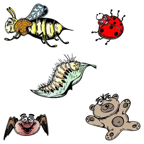 Conjunto de insectos vectores — Archivo Imágenes Vectoriales