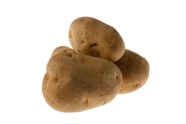Three Raw Potatoes — Stock Photo, Image