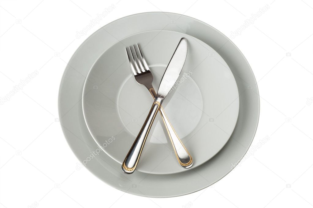 Fork And Knife on Plate