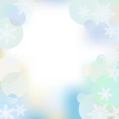Glittering lights background with snowfl clipart