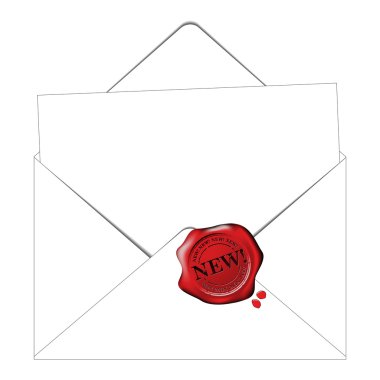 Envelop and paper clipart