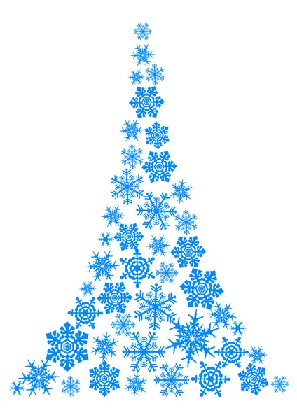 Abstrakter Weihnachtsbaum - einfache Zeichnung — Stockvektor