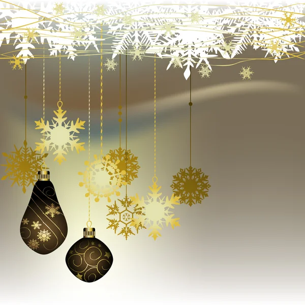 Fondo de Navidad, copos de nieve — Archivo Imágenes Vectoriales