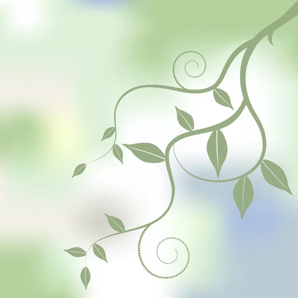 Fond floral, ornement, feuilles — Image vectorielle