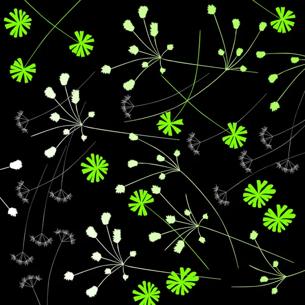 Fond floral, prairie — Image vectorielle