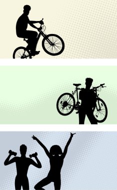 Lots of - vector set - banner clipart