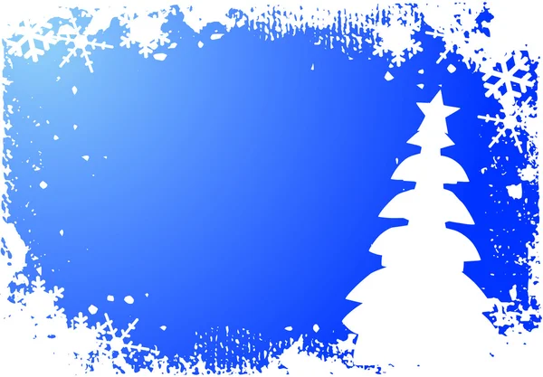 Fond de Noël, flocons de neige — Image vectorielle
