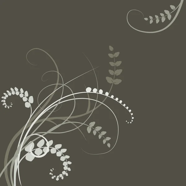 Fond floral, prairie, jardin — Image vectorielle