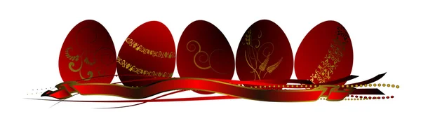Huevos de Pascua, color — Vector de stock