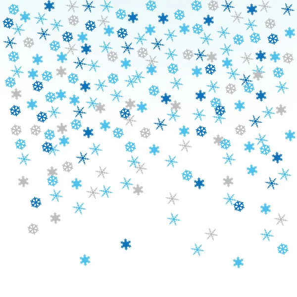 Fiocchi di neve, illustrazione vettoriale — Vettoriale Stock