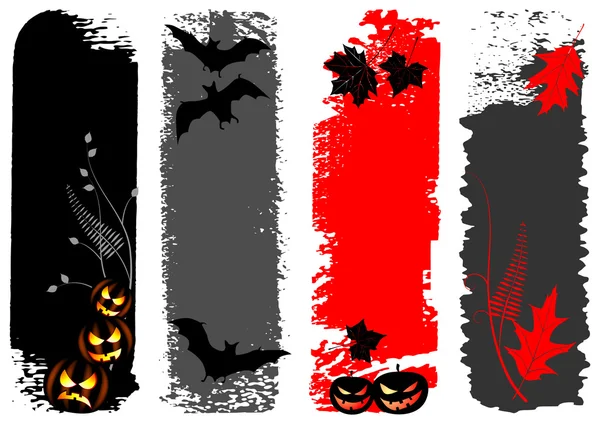 Halloween pionowe banery — Wektor stockowy