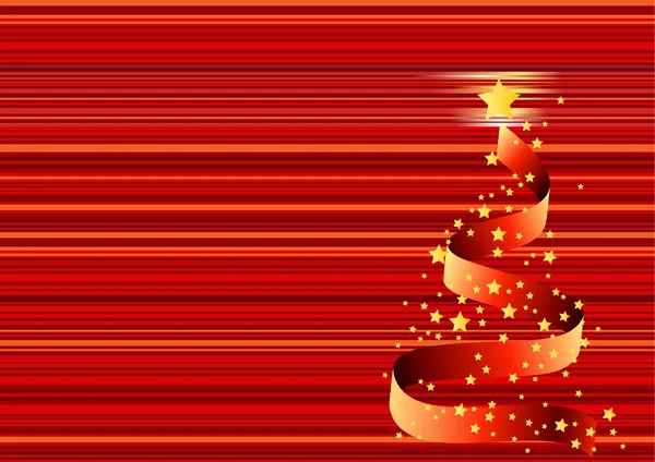 圣诞背景、 树 — 图库矢量图片