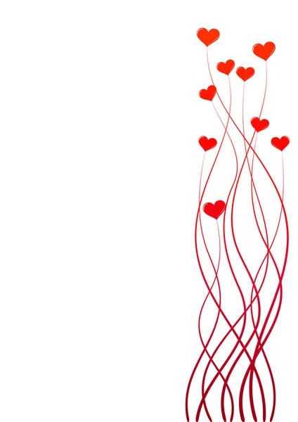 Fond Saint-Valentin avec espace pour le texte — Image vectorielle