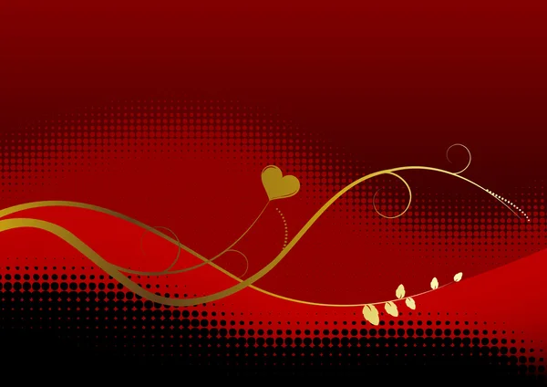 Valentine background with space for text — Stock Vector