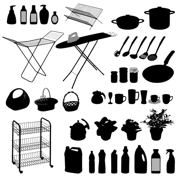 Kitchen objects - set — Stock Vector