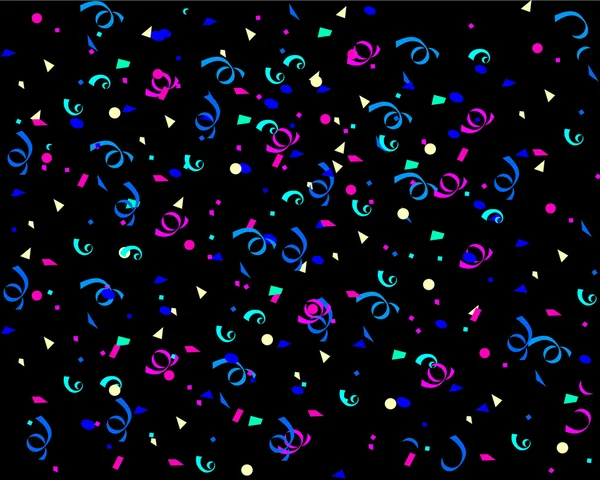 Confetti illustratie, vector — Stockvector