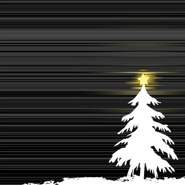 冬季背景圣诞树 — 图库矢量图片