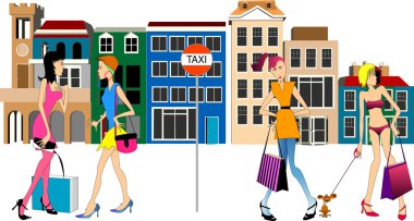 Town Girls clipart