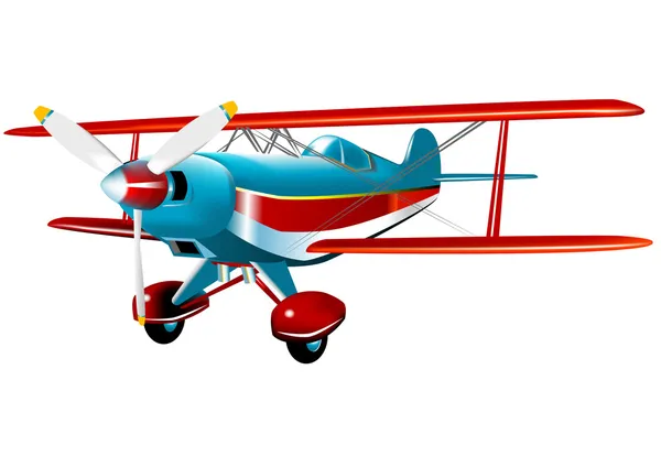 Pitts Special on Landing — Stock Vector