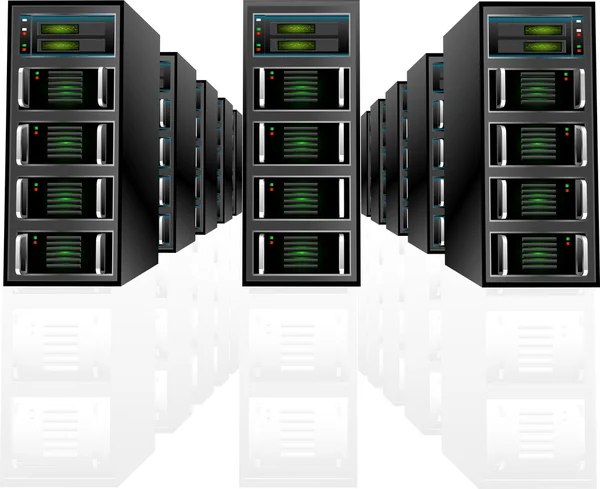 Server Array — Stock Vector