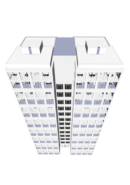 Mimarlar 3d ev / ofis — Stok Vektör