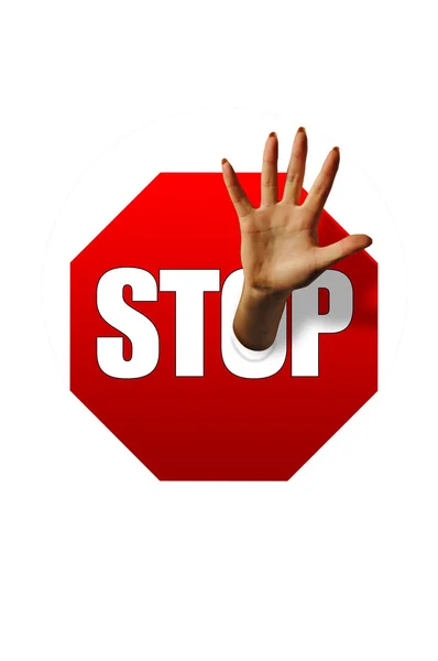 Big Hand Stop — Stock Photo, Image