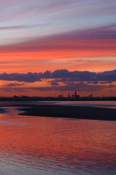 Dublin üzerinden günbatımı — Stok fotoğraf