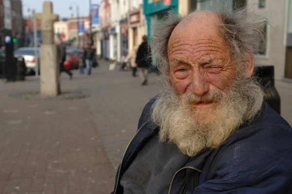 Obdachloser Mann — Stockfoto