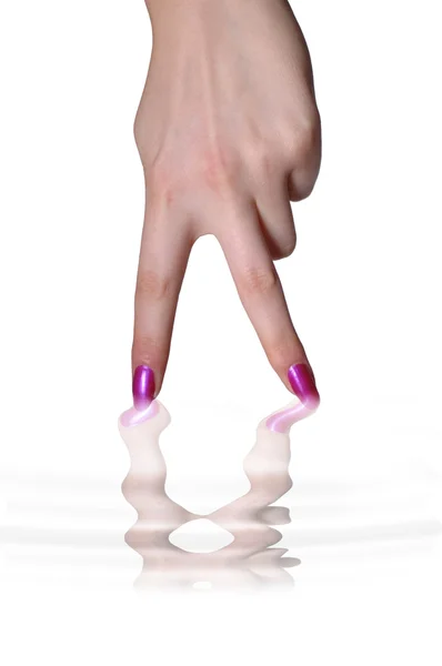 Diese Finger sind zum Gehen gemacht — Stockfoto