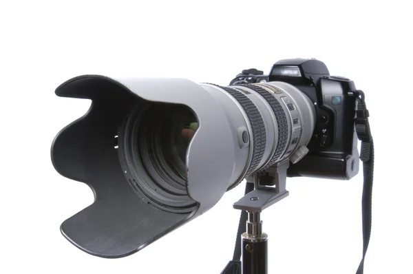 Zoom Lens & Digital Camera — Stock Photo, Image