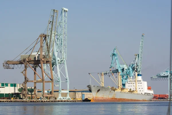 Ship in port Stock Image
