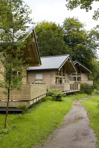 stock image Wooden cabins