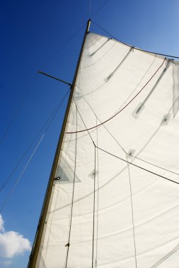 Sail against sky clipart