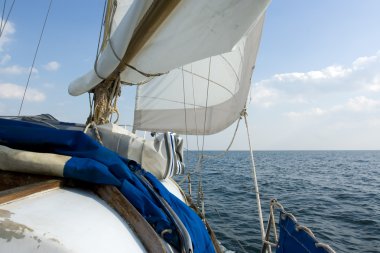 Sailing on the ocean clipart