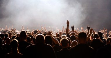 Encore - Concert or party crowd clipart
