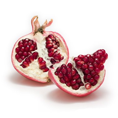 Pomegranate on white clipart