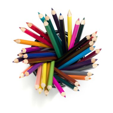 Colored pencils clipart