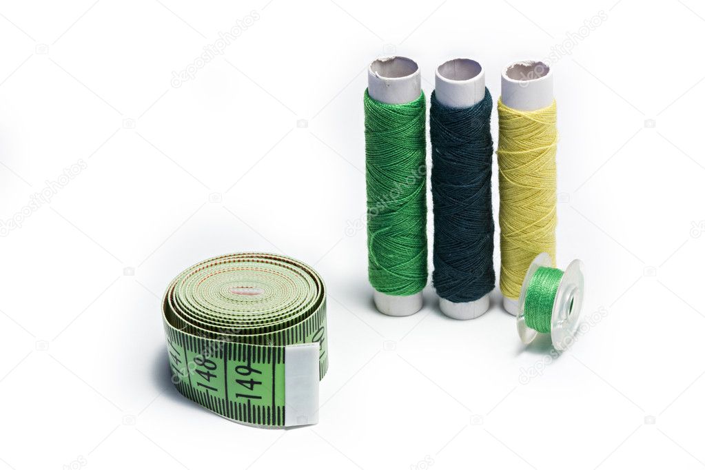 Tape measure and cotton threads