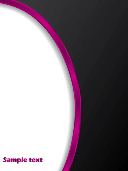 Nero con striscia rosa — Vettoriale Stock