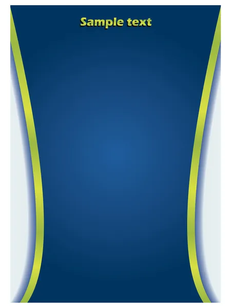 Fond bleu avec rayures vertes — Image vectorielle