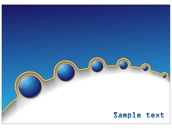 Balle bleue fondu — Image vectorielle