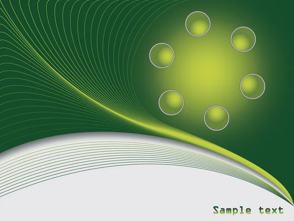 Fond de balle verte — Image vectorielle