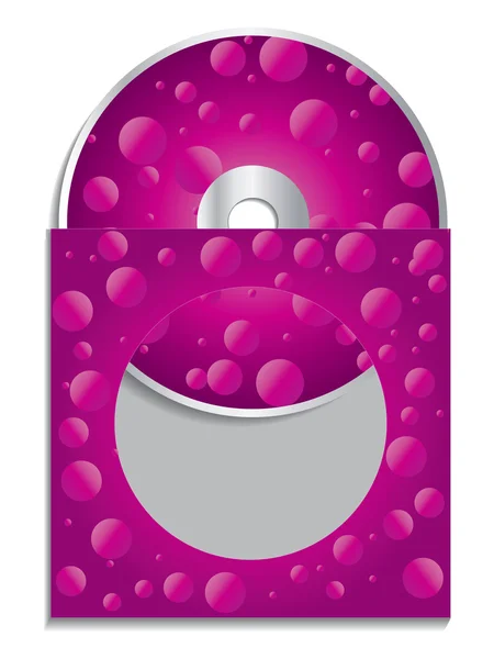粉红色的 cd 封套 — 图库矢量图片