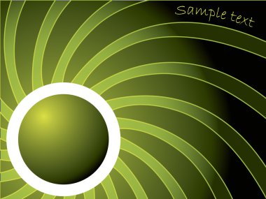 Swirl in green clipart