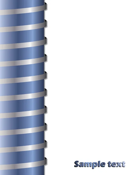 Barre métallique bleue — Image vectorielle