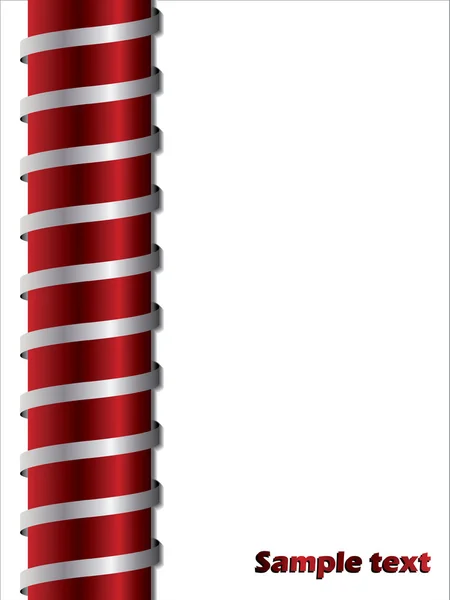 Barre métallique rouge — Image vectorielle