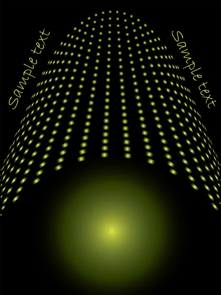 Espace pointillé en vert — Image vectorielle