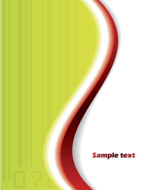 Barcoded background in green and red clipart