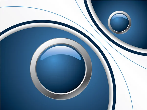 Fond bleu froid avec boutons — Image vectorielle