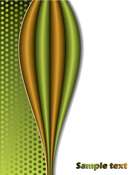 Résumé vert et orange — Image vectorielle